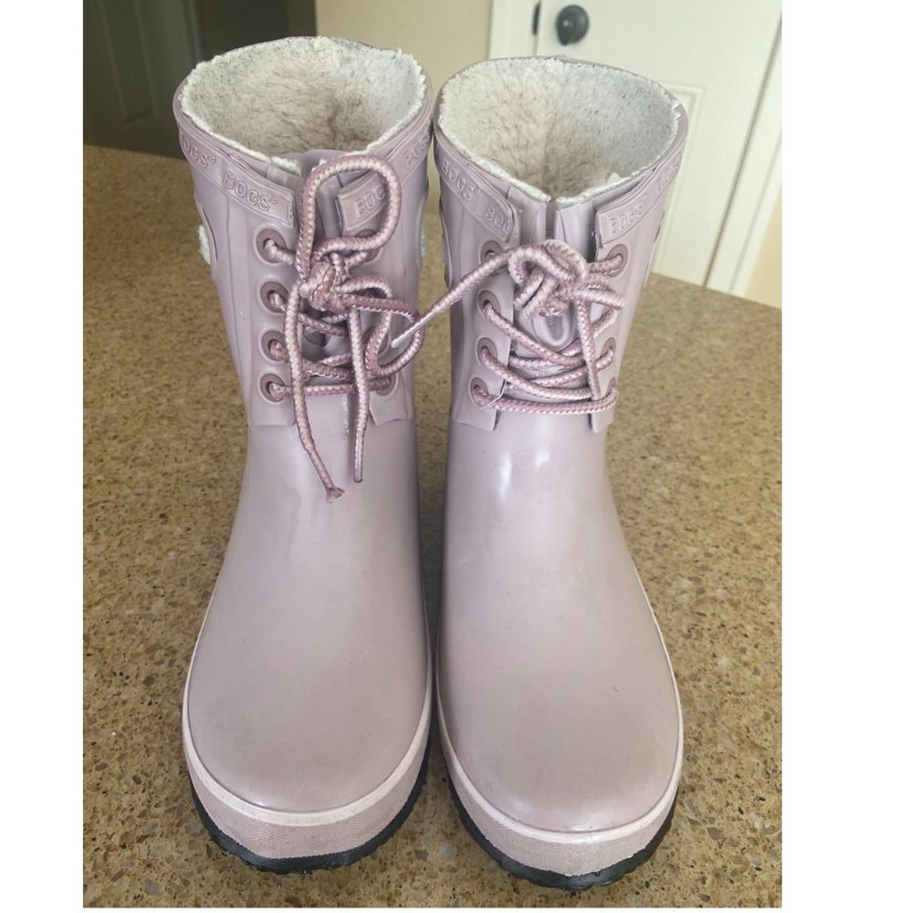 Used Bogs = Amanda Plush Kids Boots, Size 4